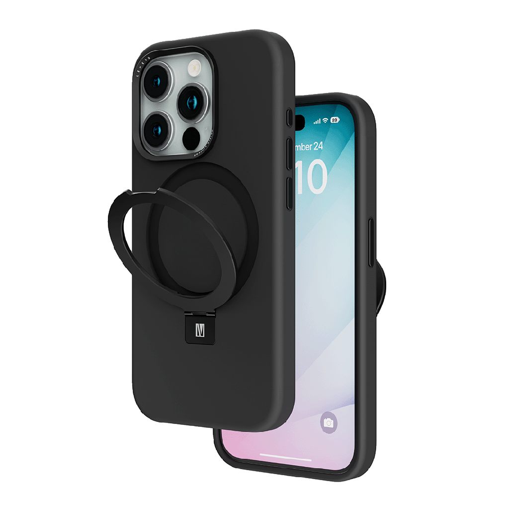 Levelo Iris Pro Metal Kickstand Liquid Silicone Case for